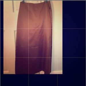 Ladies long satin skirt